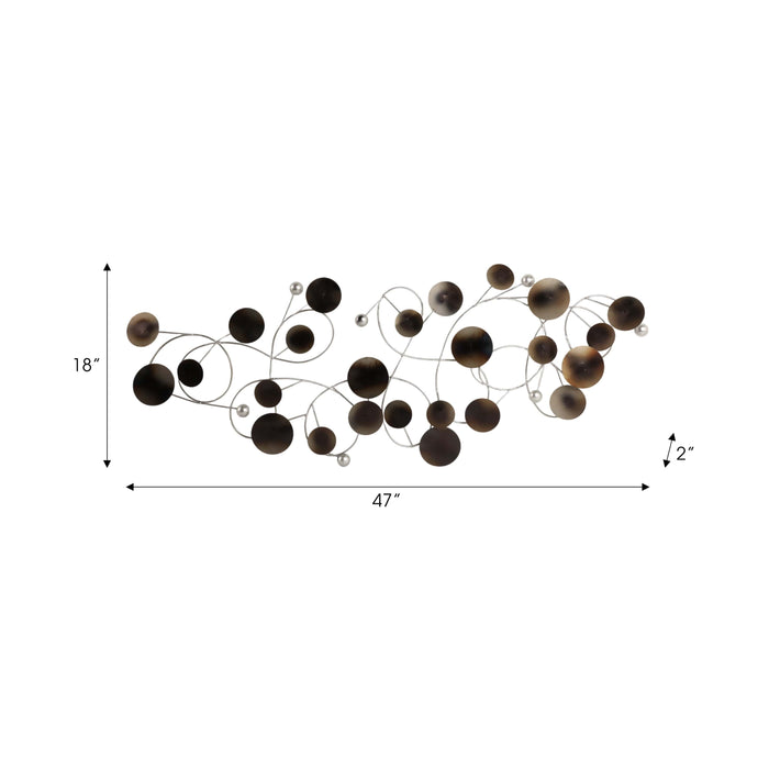 Metal 47\" Small Discs Wall Decor 