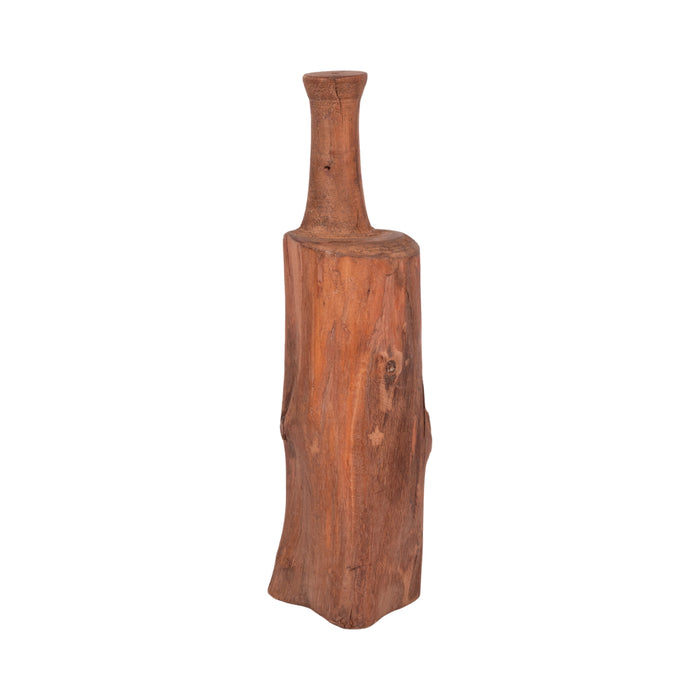 Reclaimed Wood 18\" Bottle Tabletop Decor - Brown