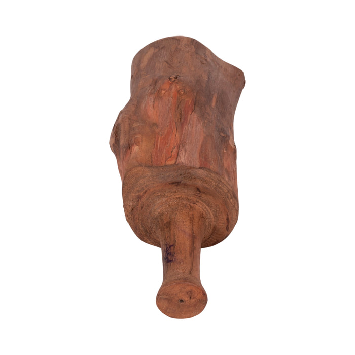 Reclaimed Wood 18\" Bottle Tabletop Decor - Brown