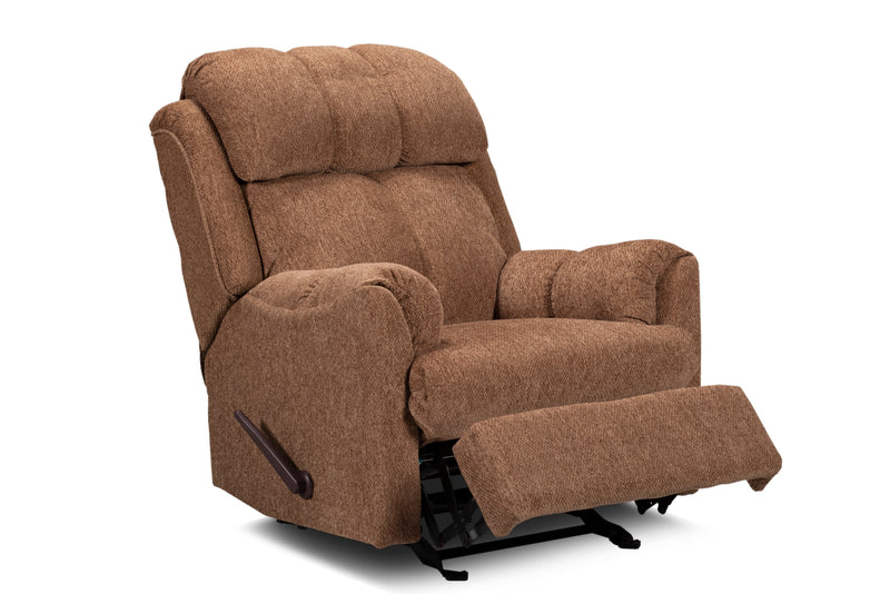 Brown Chenille Rocker Recliner