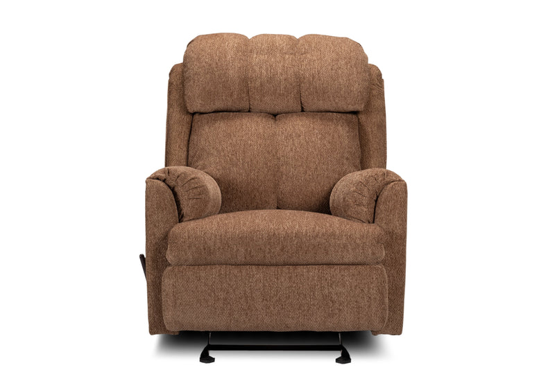 Brown Chenille Rocker Recliner