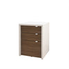 Nordika Liber-T Filing Cabinet - White/Walnut 
