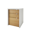 Nordika Chrono Filing Cabinet - White/Natural Maple 