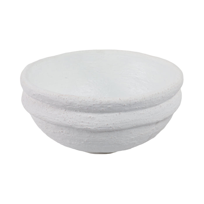 12\" x 12\" Textured Bowl - White 