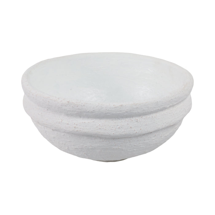 12\" x 12\" Textured Bowl - White 