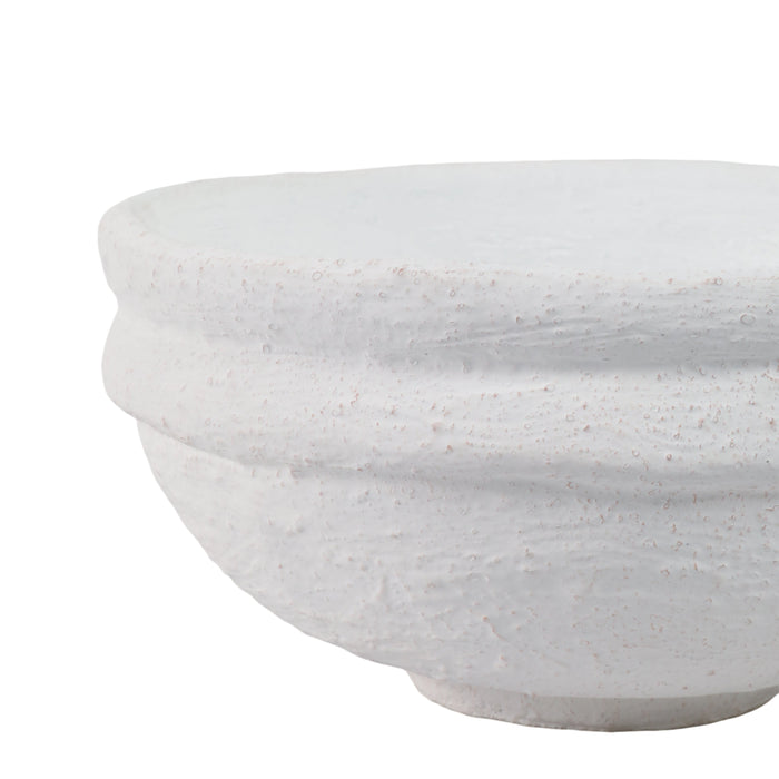 12\" x 12\" Textured Bowl - White 