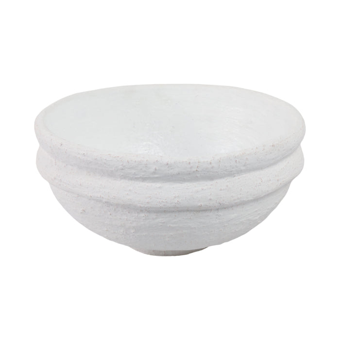 12\" x 12\" Textured Bowl - White 