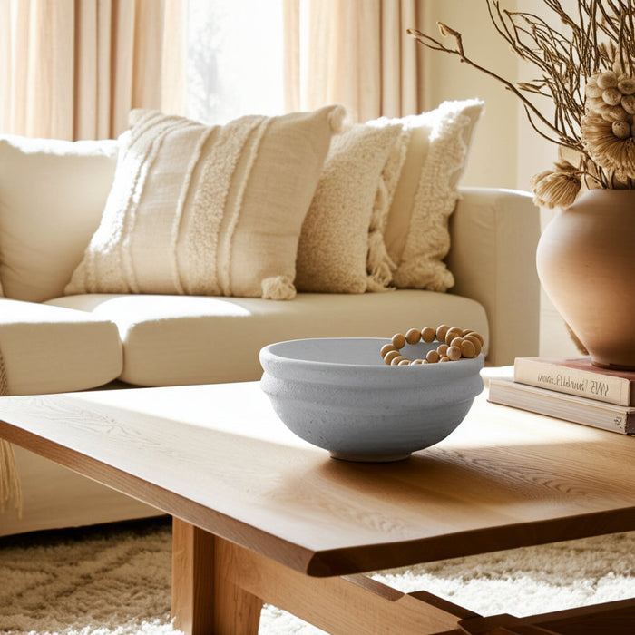 12\" x 12\" Textured Bowl - White 