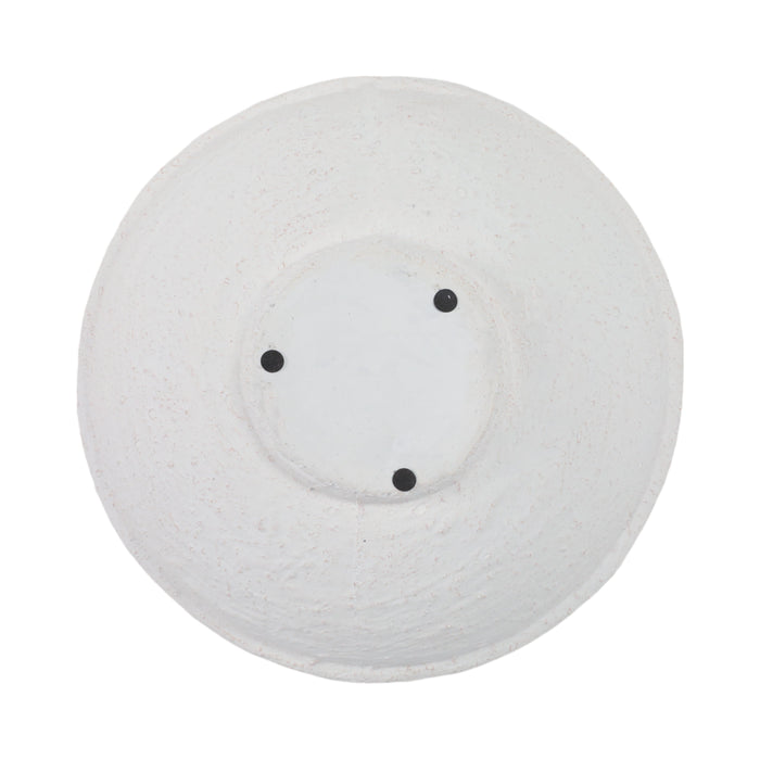 12\" x 12\" Textured Bowl - White 