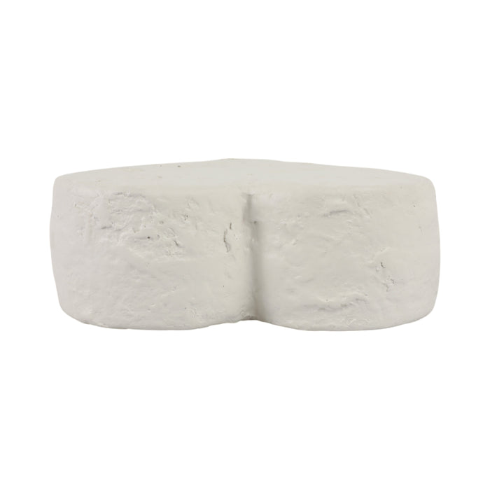 8\" Textured Ecomix Heart - Ivory 