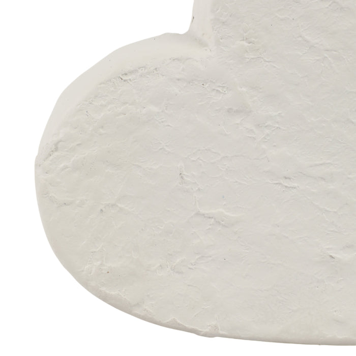 8\" Textured Ecomix Heart - Ivory 