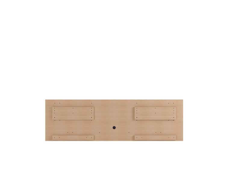 Manhattan Comfort Astor 70.86\" Modern Floating Entertainment Center with Media Shelves - White