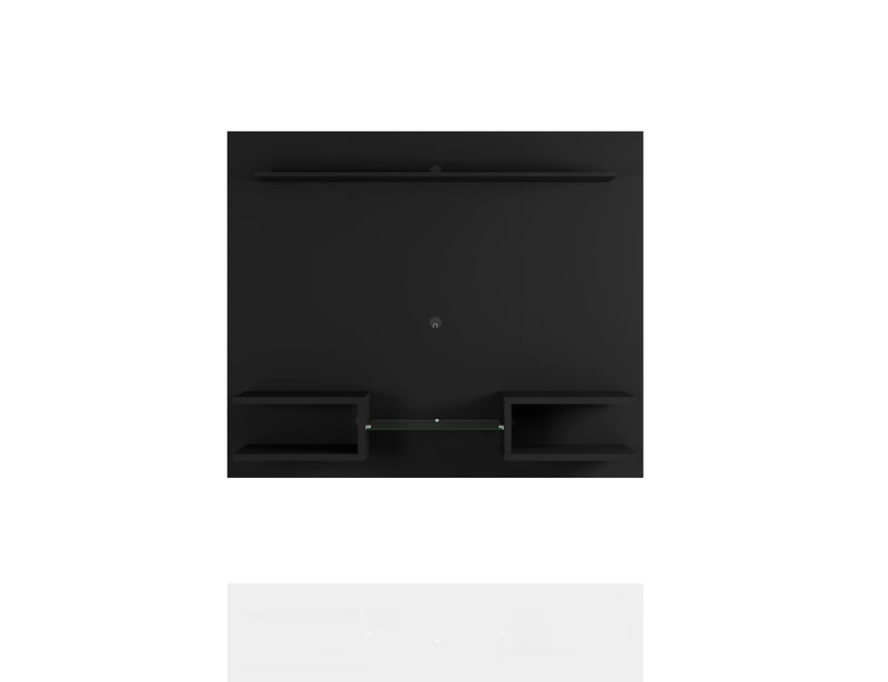 Manhattan Comfort Plaza 64.25\" Modern Floating Wall Entertainment Center with Display Shelves - Black