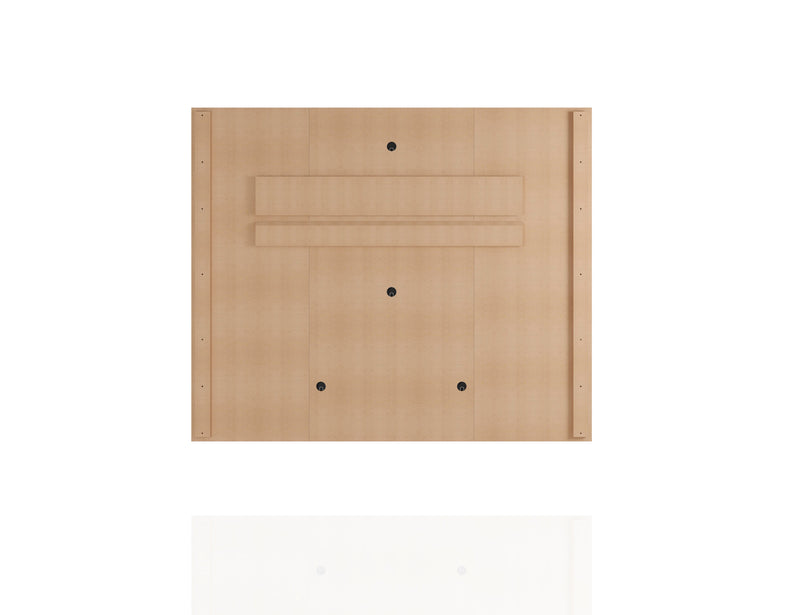Manhattan Comfort Plaza 64.25\" Modern Floating Wall Entertainment Center with Display Shelves - Rustic Brown