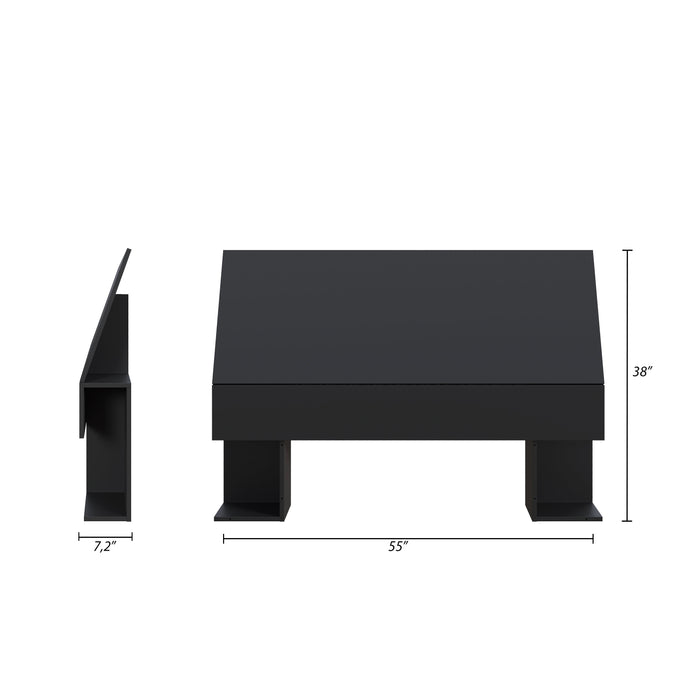 Nordika Full Panel Headboard - Black 