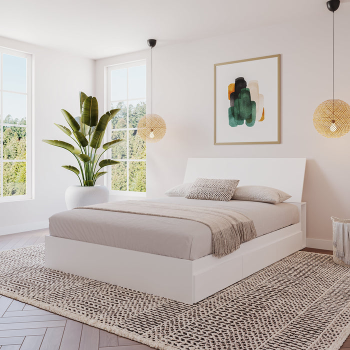 Nordika Queen Panel Headboard - White 