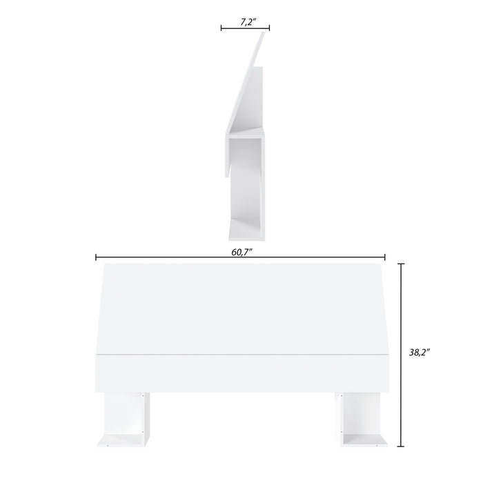 Nordika Queen Panel Headboard - White 