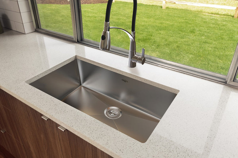 Ancona Prestige Series 30\" Undermount Kitchen Sink - AN-3309