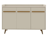 Manhattan Comfort Bradley 53.54” Buffet Stand with 4 Shelves - Off White