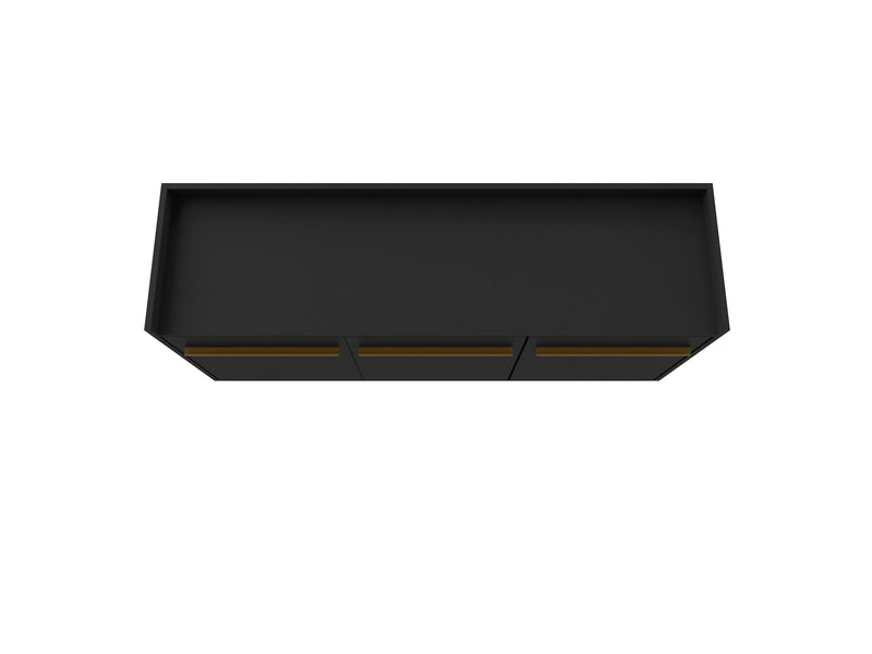Manhattan Comfort Bradley 53.54” Buffet Stand with 4 Shelves - Black