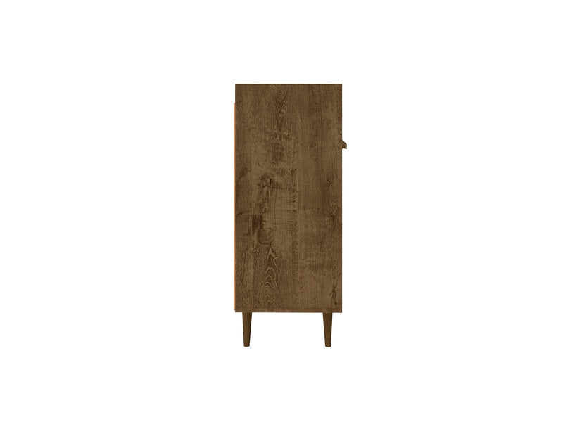 Manhattan Comfort Bradley 53.54” Buffet Stand with 4 Shelves - Rustic Brown
