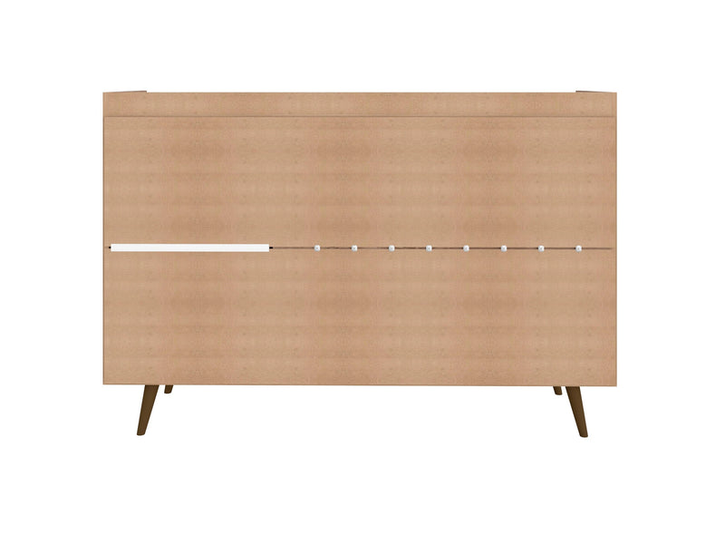 Manhattan Comfort Bradley 53.54” Buffet Stand with 4 Shelves - Rustic Brown