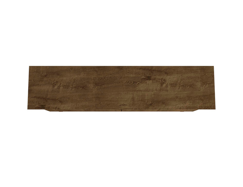 Manhattan Comfort Yonkers 62.99” Sideboard with Solid Wood Legs & 2 Cabinets - Rustic Brown