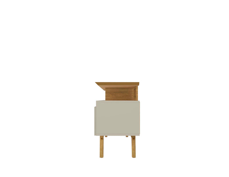 Manhattan Comfort Yonkers 62.99\" TV Stand with Solid Wood Legs & 6 Media Storage Compartments - Off 