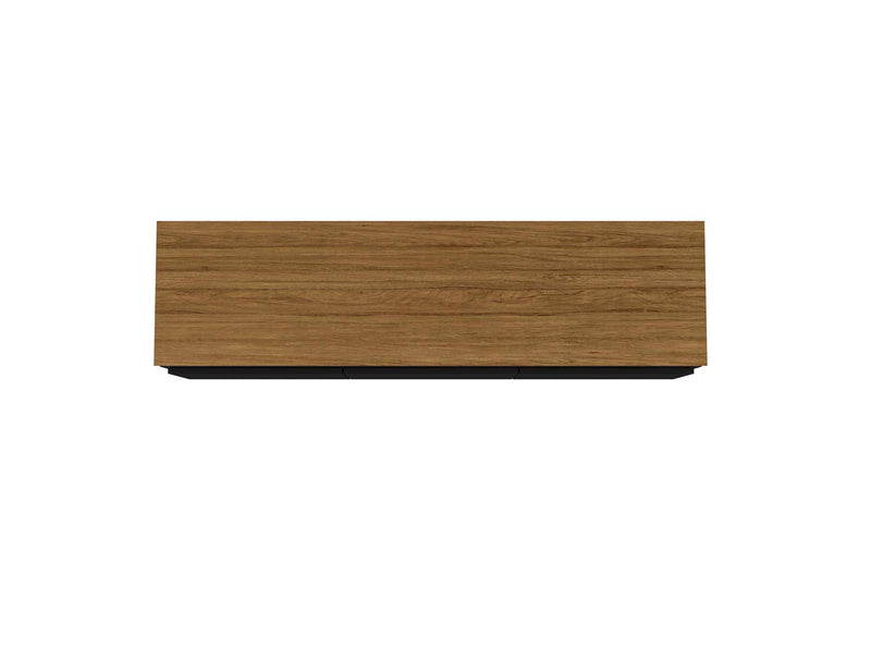 Manhattan Comfort Yonkers 62.99\" TV Stand with Solid Wood Legs & 6 Media Storage Compartments - Blac