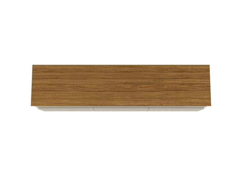 Manhattan Comfort Yonkers 70.86\" TV Stand with Solid Wood Legs & 6 Media Storage Compartments - Off 
