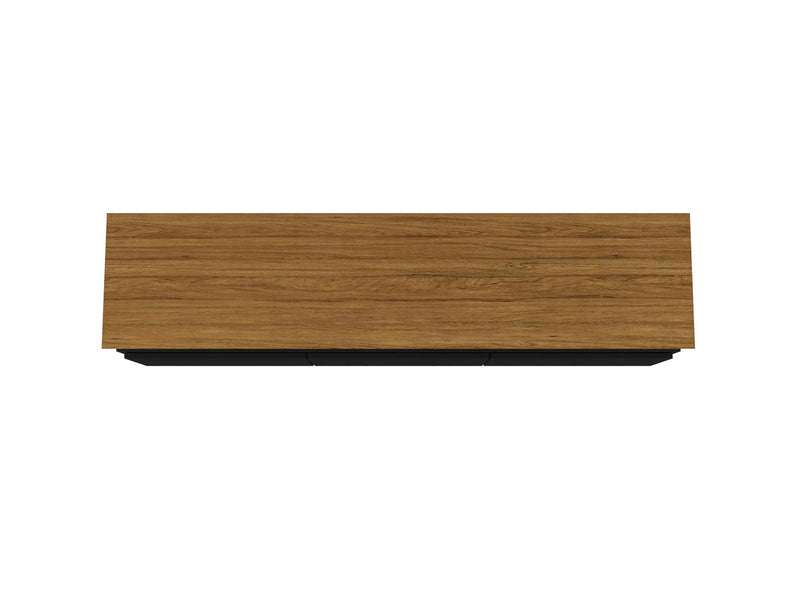 Manhattan Comfort Yonkers 70.86\" TV Stand with Solid Wood Legs & 6 Media Storage Compartments - Blac