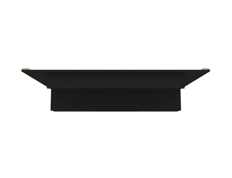 Manhattan Comfort Liberty 70.86\" Floating Wall Entertainment Center with Overhead Shelf - Black