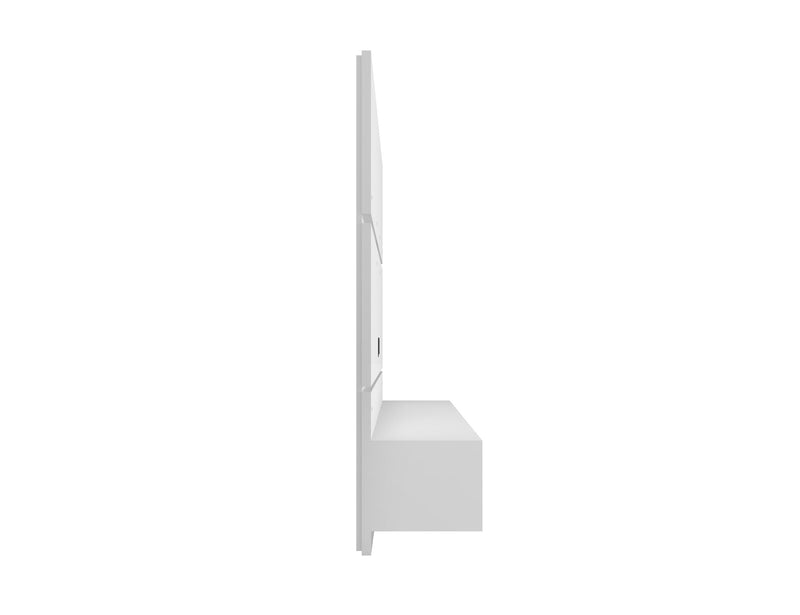 Manhattan Comfort Vernon 62.99\" Floating Wall Entertainment Center - White
