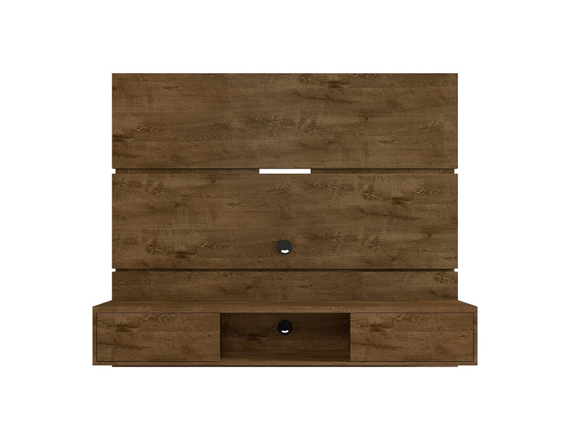 Manhattan Comfort Vernon 62.99\" Floating Wall Entertainment Center - Rustic Brown