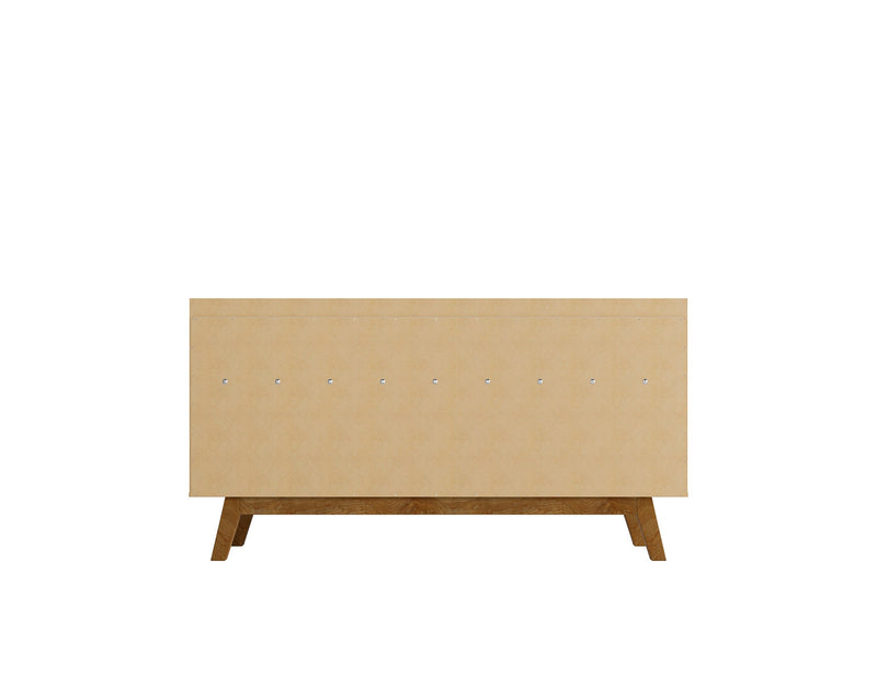 Manhattan Comfort Addie 53.54” Sideboard with 5 Shelves - White