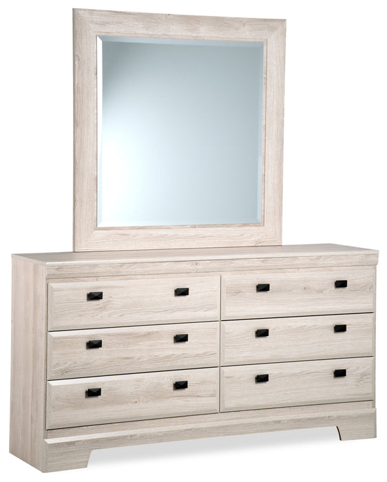Yorkdale Bedroom Dresser Mirror, Made in Canada - White 