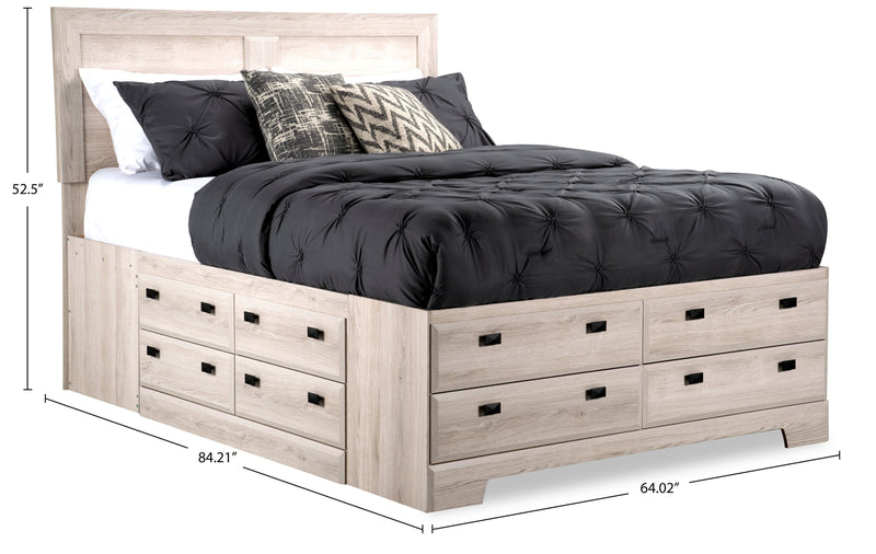 Yorkdale Queen Storage Bed - White