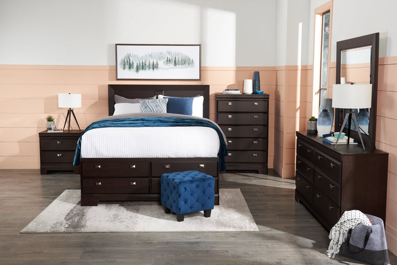 Yorkdale Bedroom 6-Drawer Dresser, 61.4\"W x 32.3\"H, Made in Canada - Brown 