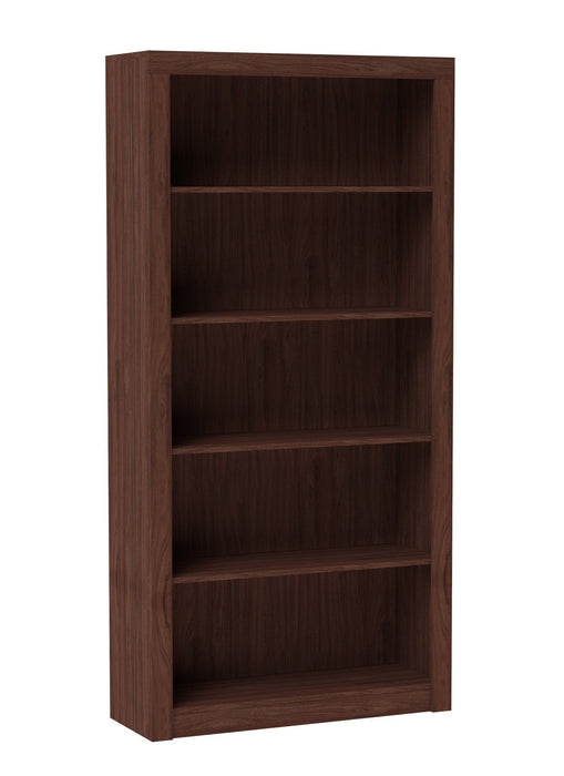 Manhattan Comfort Classic Olinda Bookcase with 5-Shelves - Nut Brown