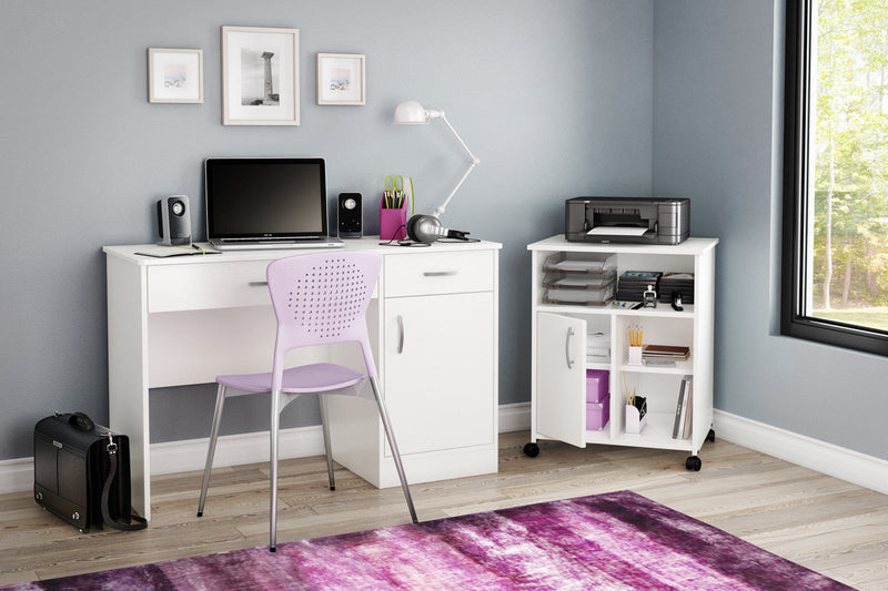 Axess Printer Cart - Pure White 