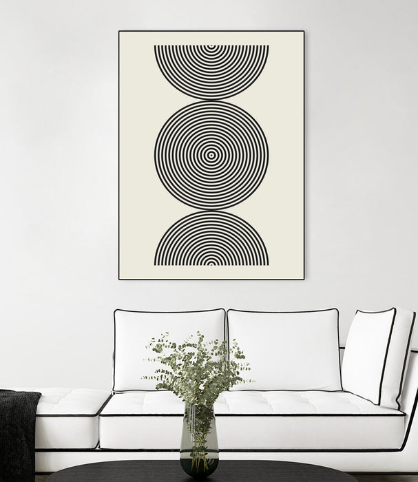 \"Simplicity Ii\" Canvas Framed Black 30x40 Wall Art