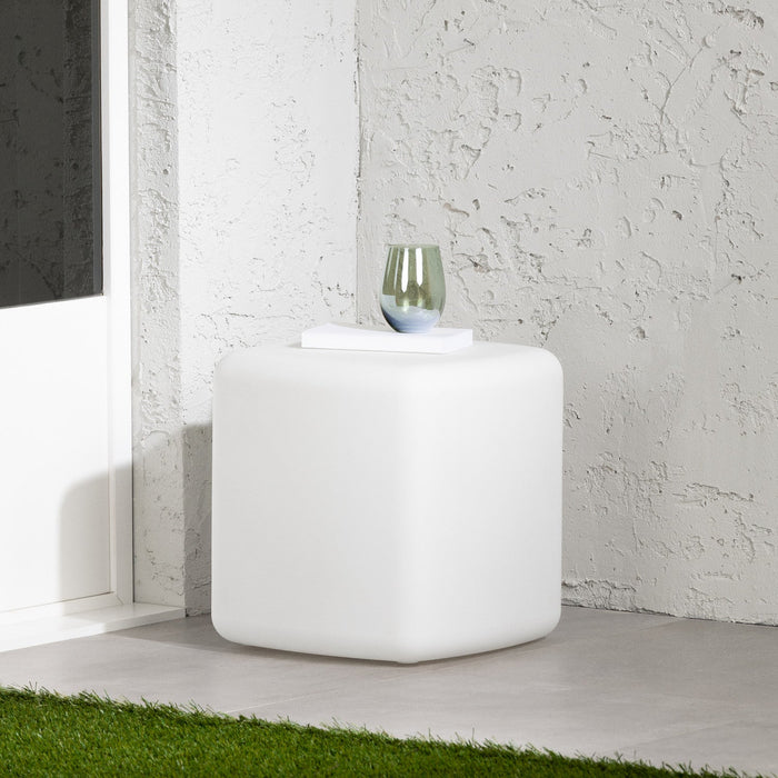 Dalya Outdoor Side Table - White