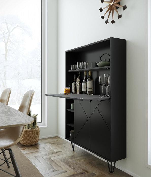 Nordika Secretary Desk - Black 