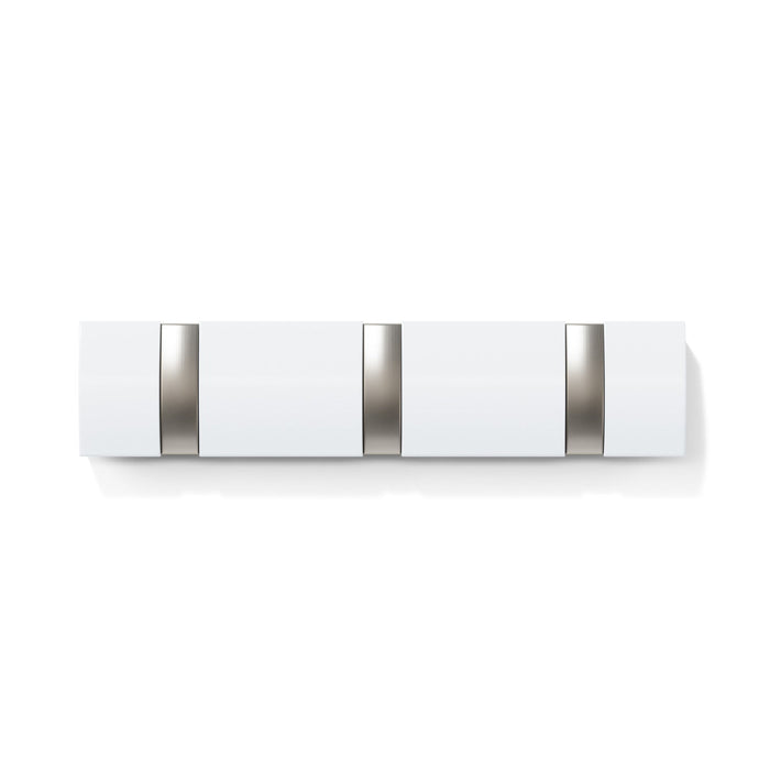 Umbra 3 Flip Wall-Mounted Hooks - White