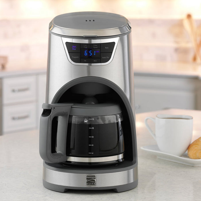 Kenmore Elite 12-Cup Drip Coffee Maker Stainless Steel - KKECM12SS