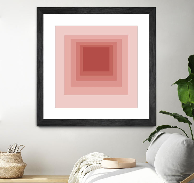 \"After Josef O\" Matted and Framed Black 30x30 Wall Art