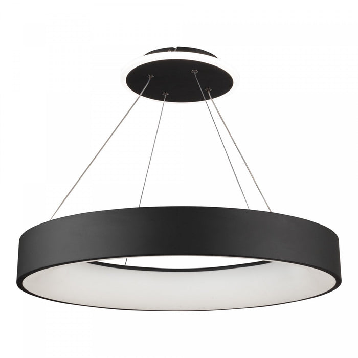 Lazio Collection 32\" Integrated LED Round Chandelier - Black