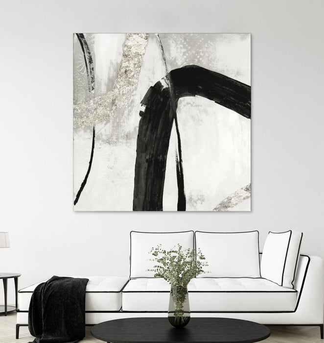 \"Black Ink Ii\" Giant Art 72x72 Wall Art
