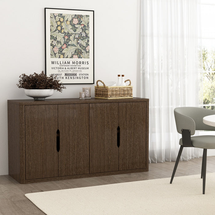 Rivington Modern 60\" Sideboard in Walnut Buffet 