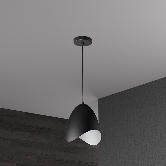Dainolite Myra 1 Light Pendant Small Black Finish Lamp